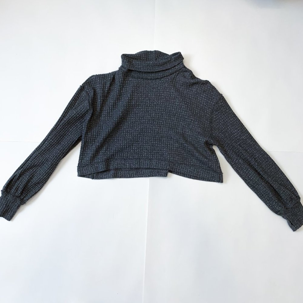 Free People Women’s Cropped Turtleneck Sweater XS